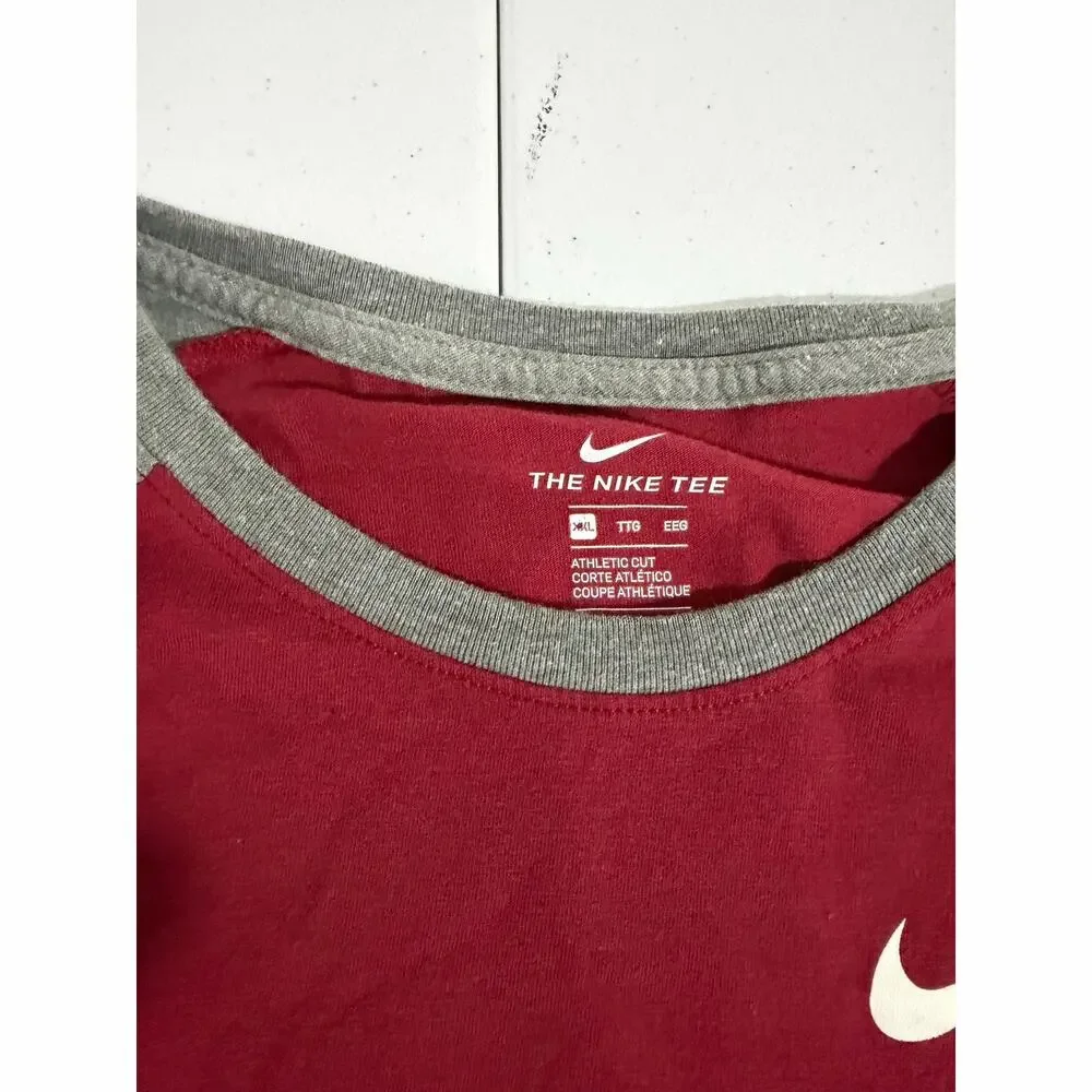 Alabama Crimson Tide Nike Mens 2XL Long Sleeve Football Tee Maroon Gray